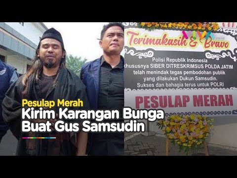 Kirim Karangan Bunga Buat Gus Samsudin, Pesulap Merah: Dukun Idola Kalian Jadi Tersangka