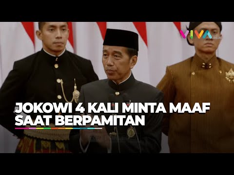 Penuh Haru, Jokowi 4 Kali Minta Maaf, Bocorkan Isi Hati Nurani