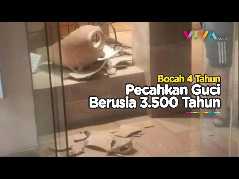 Bocah 4 Tahun Pecahkan Guci Kuno, Reaksi Pengelola Museum Disorot
