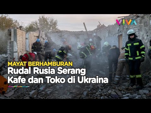 Puluhan Mayat Warga Sipil Hangus Berhamburan Usai Rudal Rusia