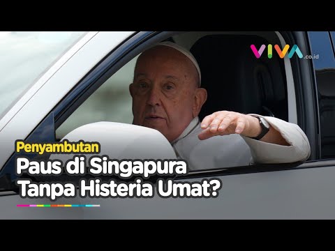 Penyambutan Paus Fransiskus di Singapura Berbeda dengan Indonesia