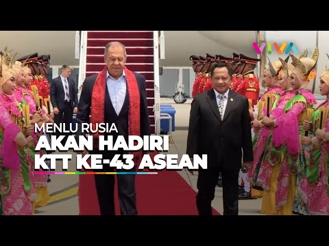 Momen Kedatangan Menlu Rusia Sergey Lavrov Tiba Bandara Soekarno-Hatta