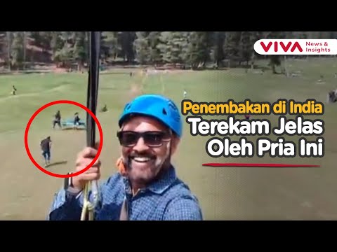 Asik Naik Wahana, Pria Ini Tak Sengaja Rekam Penembakan Kashmir