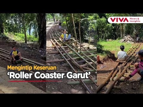 Bukan di Dufan, Ini Roller Coaster Tradisional Buatan Warga Garut
