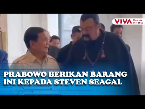 Mesranya Steven Seagal Saat Bertemu Pabowo di Indonesia