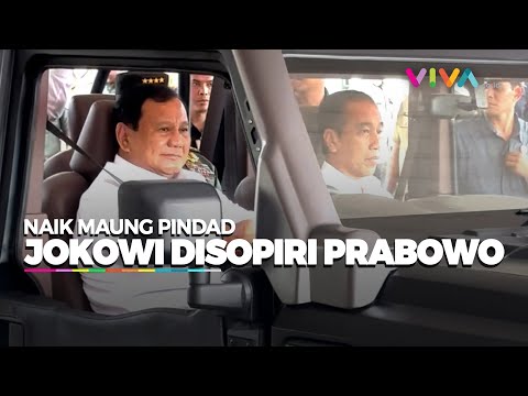 Keliling PT Pindad, Jokowi Disopiri Prabowo Naik Maung