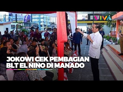 Temui Warga di Manado, Presiden Jokowi  Pastikan Penyaluran BLT El Nino Lancar