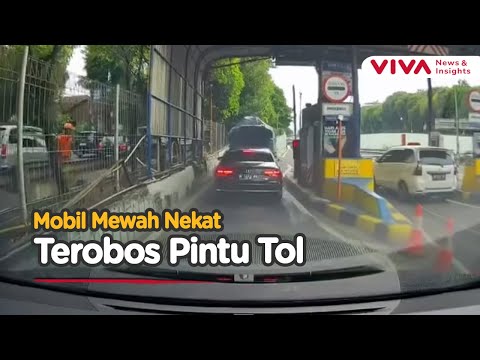 Viral Sebuah Sedan Mewah Ikut Truk dan Kabur Tanpa Bayar Tol