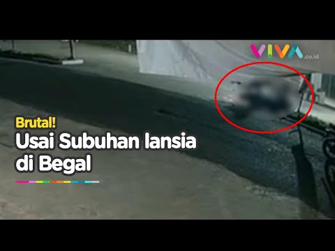 Tega! Detik-detik Lansia di Begal Saat Pulang Sholat Subuh