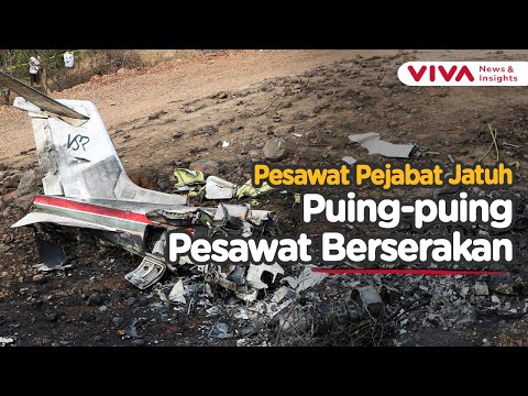 Pesawat Jatuh Terbakar, Pejabat Penting India Jadi Korban