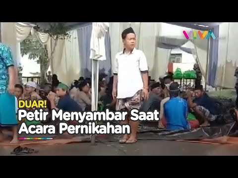 DETIK-DETIK Petir Tak Diundang 'Serang' Pernikahan