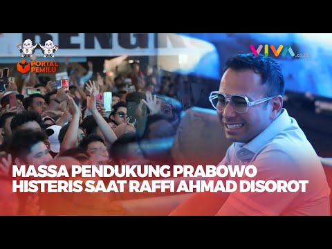 Massa Histeris Saat Raffi Ahmad Disorot, Jiwa Muda Prabowo Subianto Nggak Mau Kalah