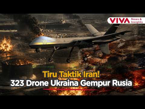 Tiru Taktik Iran! 323 Drone Ukraina Serang Rusia di Malam Hari
