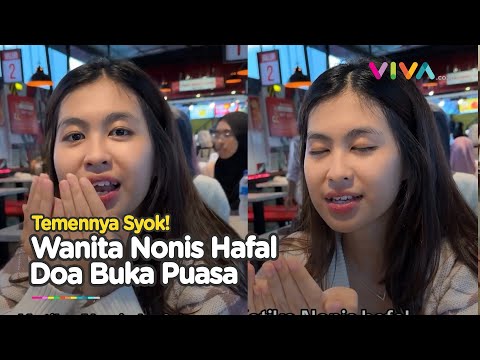 Geleng-geleng, Wanita Nonis Hafal Doa Buka Puasa dengan Fasih