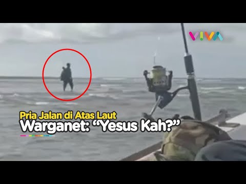 VIDEO Misteri Pria Berjalan di Atas Air, Warganet: Yesus