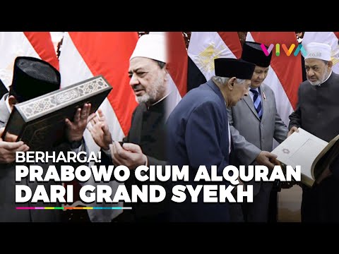 Prabowo Cium Alquran, Usai di Doain Imam Besar Al Azhar Mesir