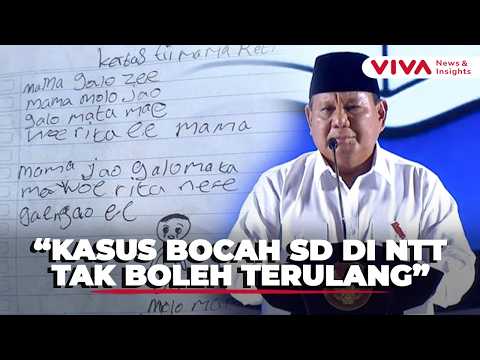 Prabowo Turun Tangan, Kasus Bocah SD Tewas di NTT Gegara Tak Mampu Beli Buku