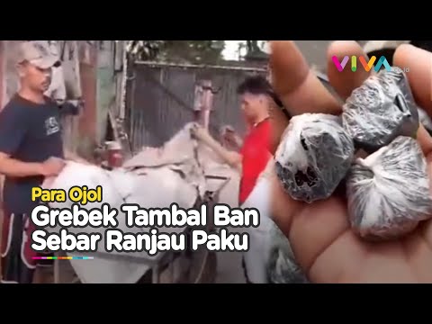 INI DIA! Lapak Tambal Ban Penyebar Ranjau Paku yang Digeruduk Ojol di MT Haryono