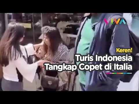 TOP! Wanita Indonesia GERCEP Tangkap Copet di Italia