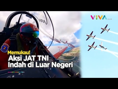 MEMUKAU! Aksi Tim JAT TNI AU Menari di Langit Singapura