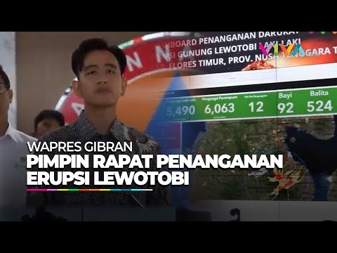 Wapres Gibran Pimpin Rapat Penanganan Erupsi Gunung Lewotobi Laki-laki