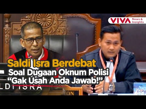Saldi Isra Naik Suara saat Debat dengan Pemohon Revisi UU Polisi di Sidang MK!