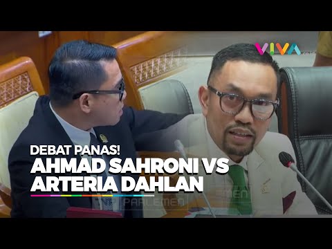 Sahroni vs Arteria Dahlan Saat Raker Komisi III DPR RI dan Polri
