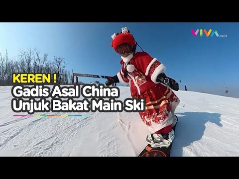 Gadis 6 Tahun Jago Bermain Ski