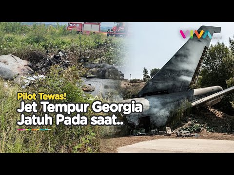 TRAGIS! Jet Militer Georgia Alami Tragedi Maut, Pilot Tewas
