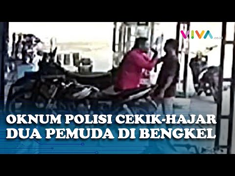 AROGAN! Polisi Cekik dan HAJAR Dua Pemuda Gegara Masalah Sepele