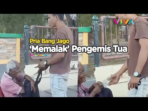 Pemuda Aceh Sok Galak, Palak Kakek Tua Pakai Tali Pinggang
