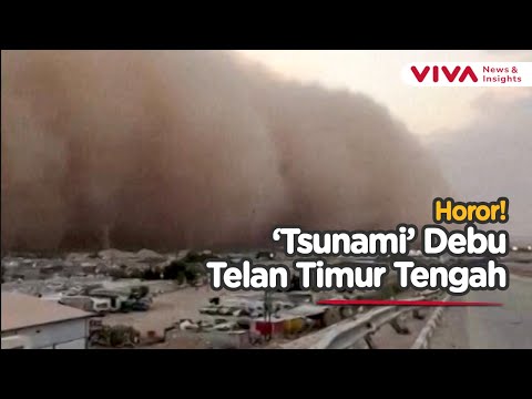 Mengerikan! Irak Diselimuti Debu, Langit Berubah Jingga