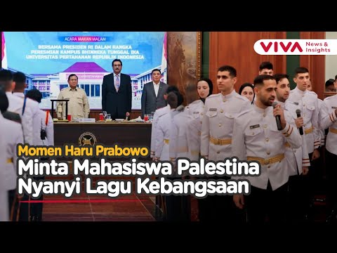 Semua Terdiam Saat Prabowo Minta Lagu Kebangsaan Palestina Dinyanyikan di Unhan