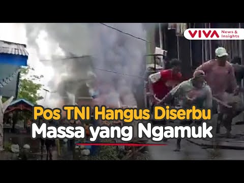 Warga Papua Murka, Pos TNI di Dibakar Usai Diduga Tembak Mati Orang
