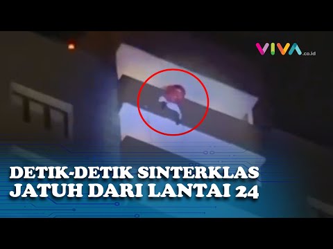 Ditonton Anak-anak, Sinterklas Jatuh dari Lantai 24