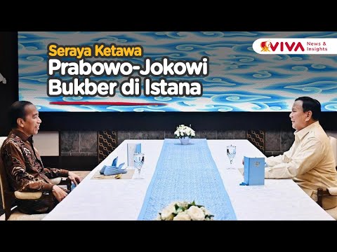 Momen Prabowo-Jokowi Bak Saudara Kandung Saat Buka Puasa Bareng