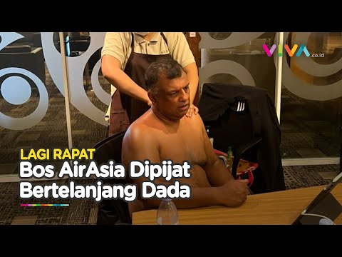 Gaya 'Nyeleneh' Bos AirAsia saat Rapat, Dipijat Sambil Buka Baju