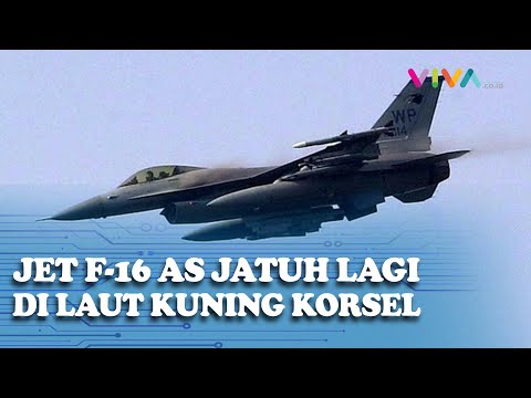 Dipermalukan Lagi, Jet F-16 AS Jatuh di Laut Kuning Korsel