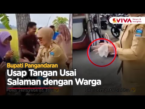 Viral Video Bupati Pangandaran Usap Tangan Usai Menyalami Warga