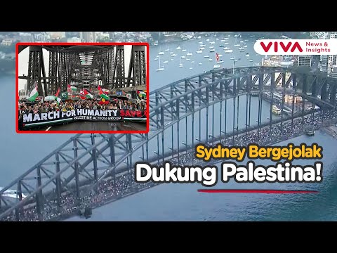 Aksi Solidaritas Palestina Tutup Jembatan Ikonik Sydney