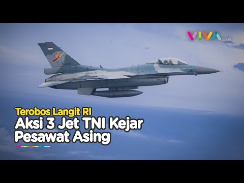 Pesawat Asing Terobos Langit RI, 3 Jet F-16 Falcon Beraksi