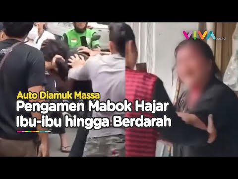 Pengamen Diamuk Warga, Pukul Ibu-ibu pakai Papan Kayu hingga Berdarah