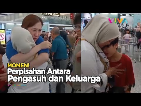 Momen Haru Perpisahan Majikan China dan TKI yang Akan Mudik, Sekeluarga Menangis!