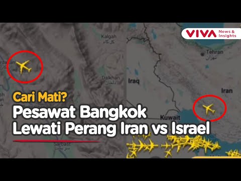 Slay! Pesawat Bangkok Enjoy Lintasi Langit Iran Saat Perang Lawan Israel