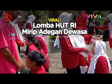 JIJIK! Nodai HUT RI, Warga Lomba Makan Pisang Mirip Adegan