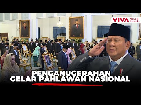 FULL Prabowo Anugerahkan Gelar Pahlawan Mulai dari Soeharto Hingga Marsinah