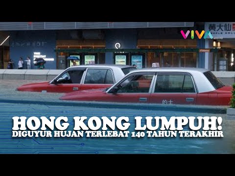 Hong Kong Banjir Bandang Usai Diguyur Hujan Terlebat Sepanjang 140 Tahun Terakhir