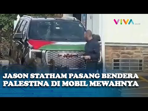 Tantang Polisi, Jason Statham Pasang Bendera Palestina di Mobil Mewahnya
