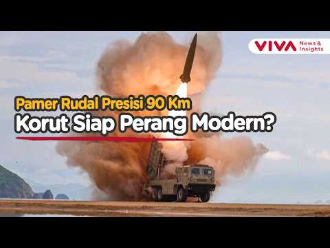 Ngeri! Korut Uji Coba Rudal Baru Jarak 90 Km, Kim Jong Un Awasi Langsung & Puas Hasilnya