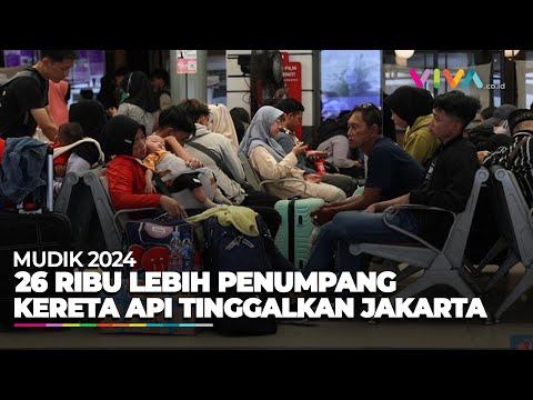Stasiun Pasar Senen Dipadati Pemudik , 26.777 Orang Tinggalkan Jakarta